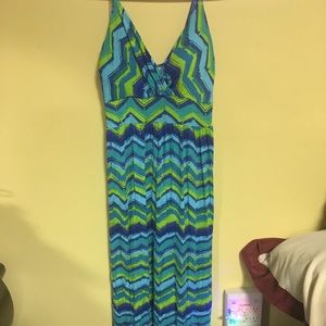 Colorful maxi dress. Size XL